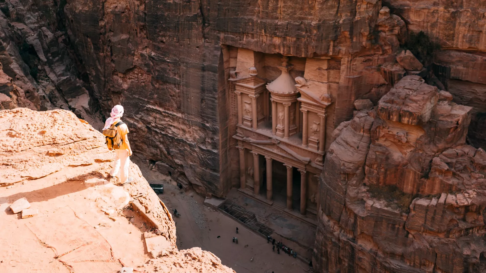 View over Petra from the High Place of Sacrifice trail in Jordan